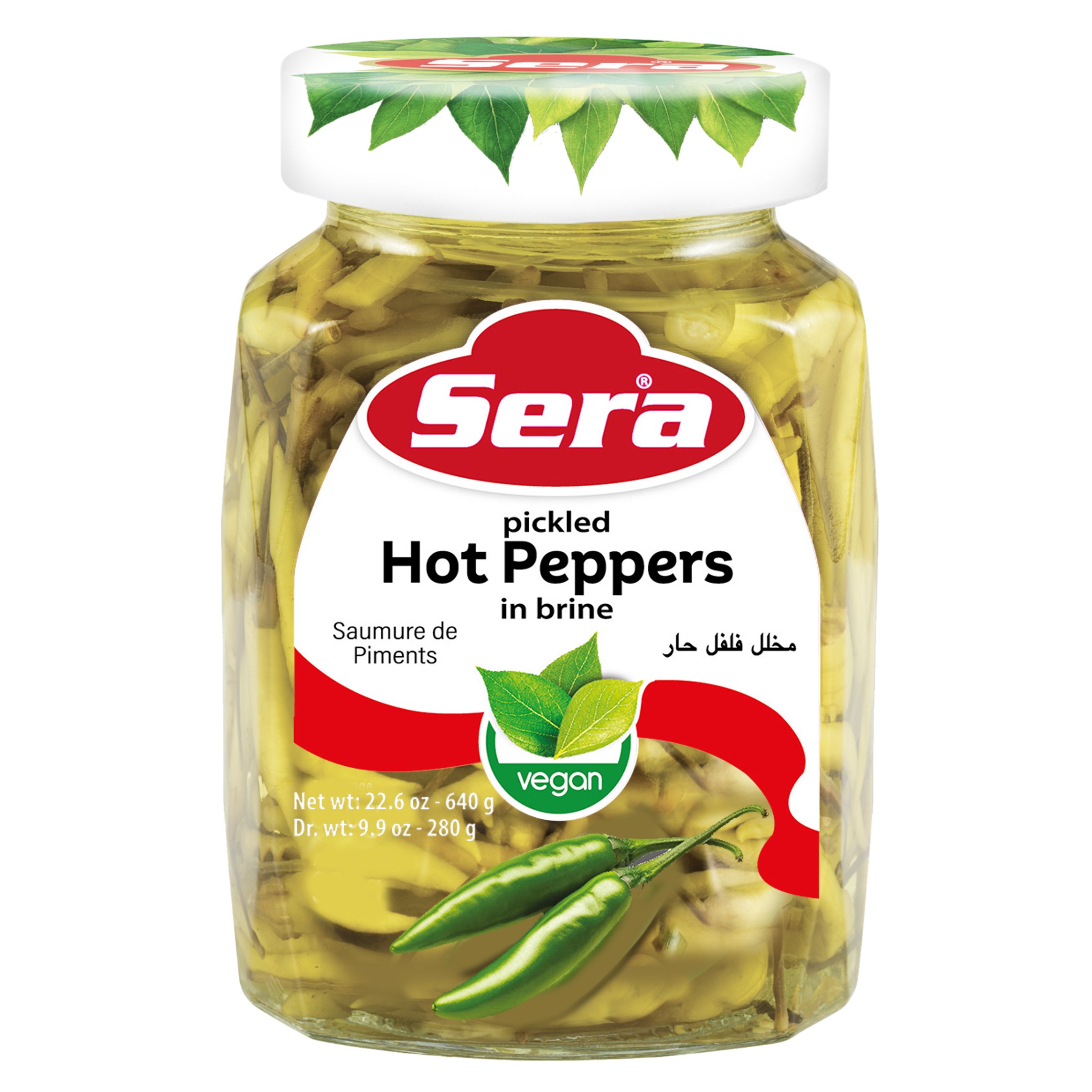 HOT FINGER PEPPERS SERA 640 GM