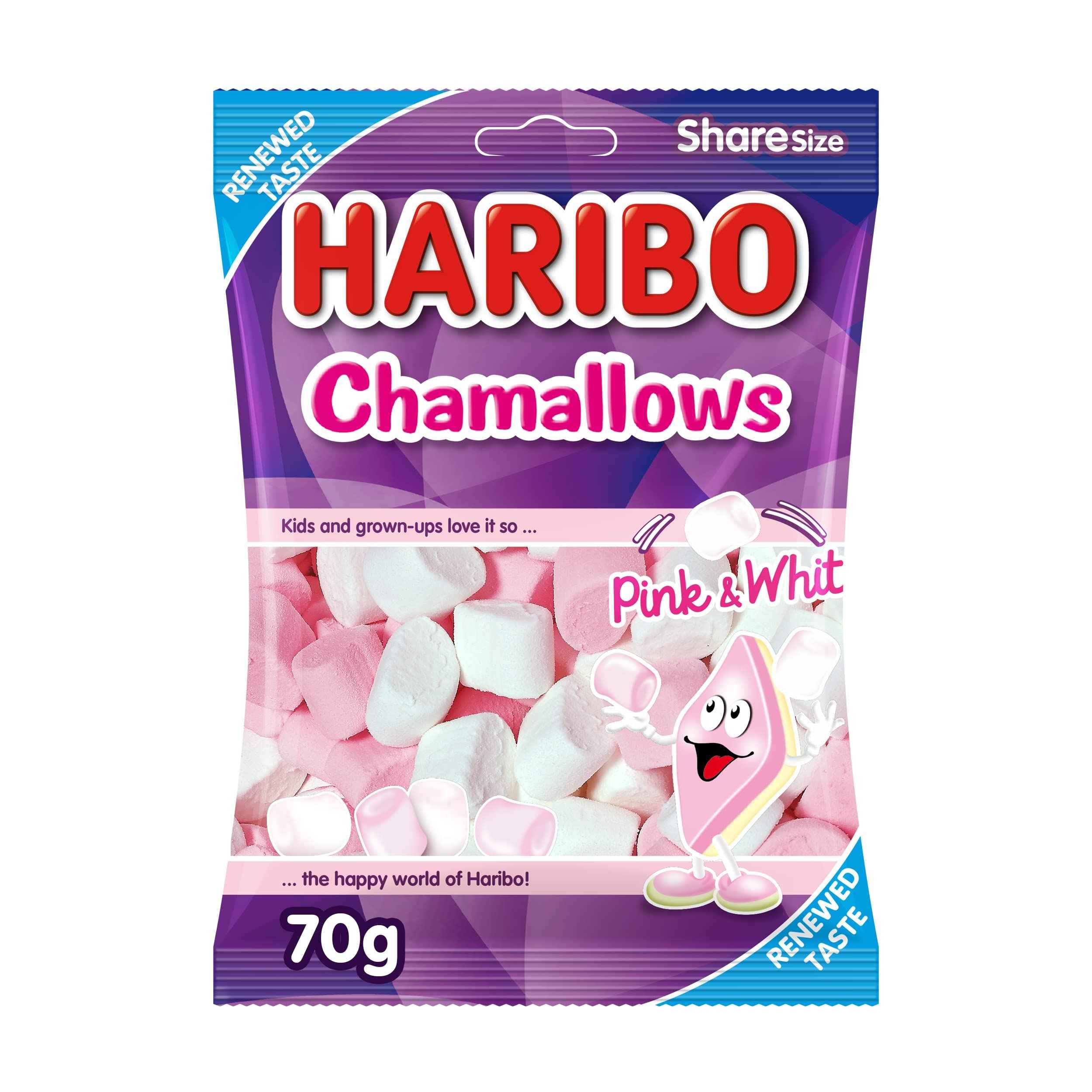 Haribo Chamallows Pink/White 70 GM