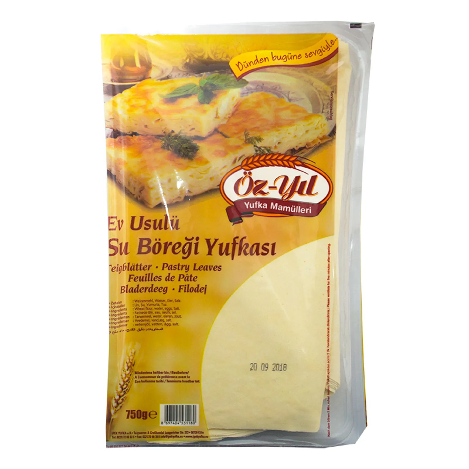 Oz Yil Pastry Leaves Su Boregi 750 GM