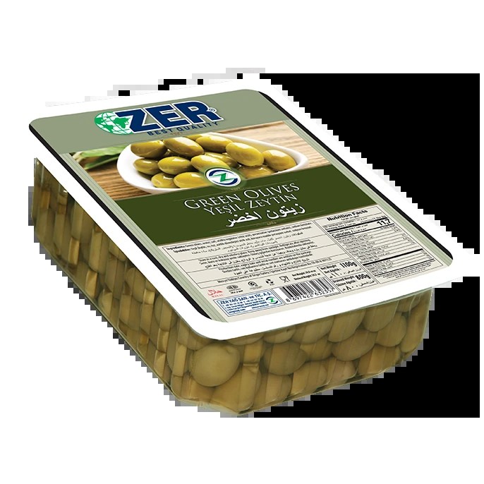 ZER Green Olives Vacuum 800 GM