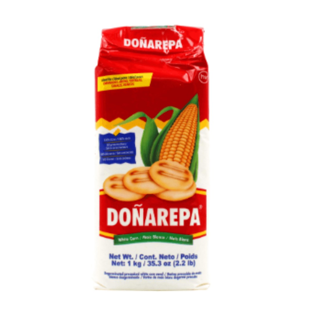 DONA AREPA PRECOOKED WHITE CORN          1 OZ