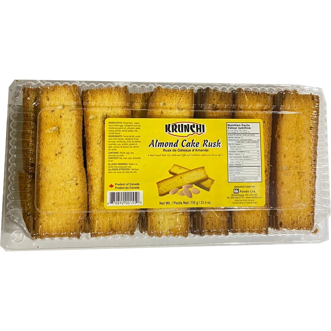 Krunchi Almond Cake Rusk 750 GM