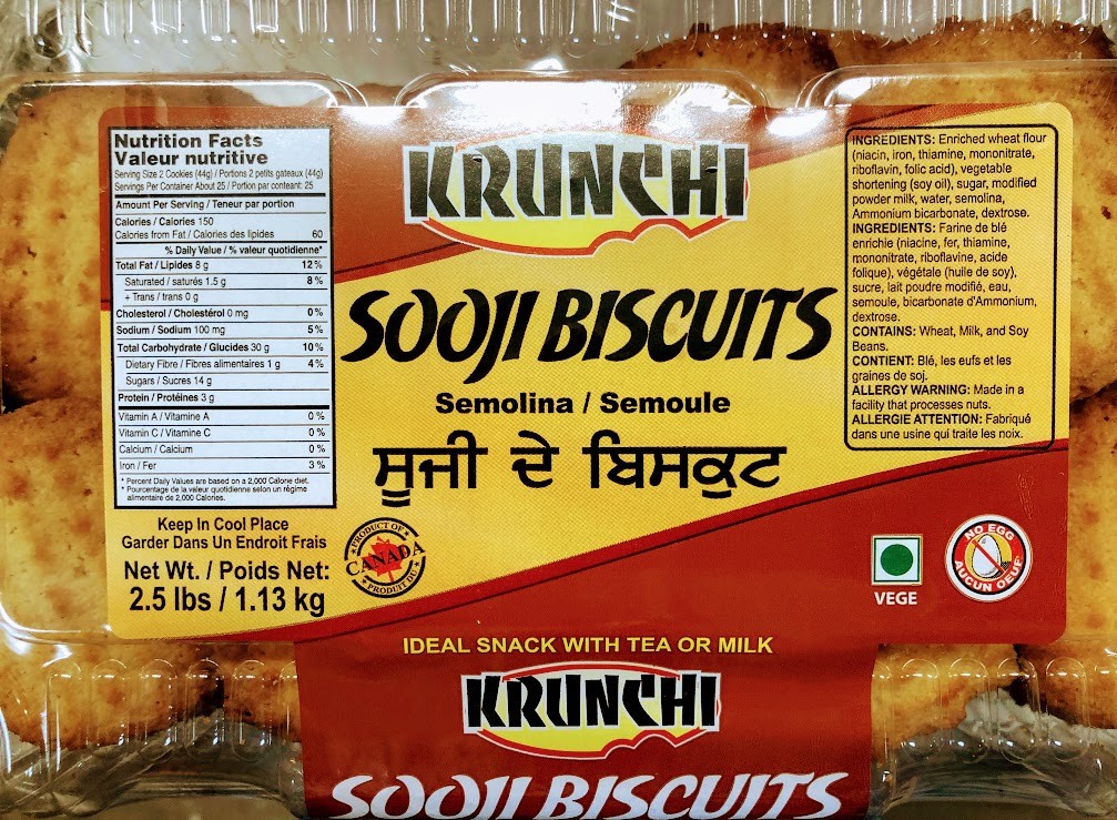 Krunchi Sooji Biscuits 40 OZ