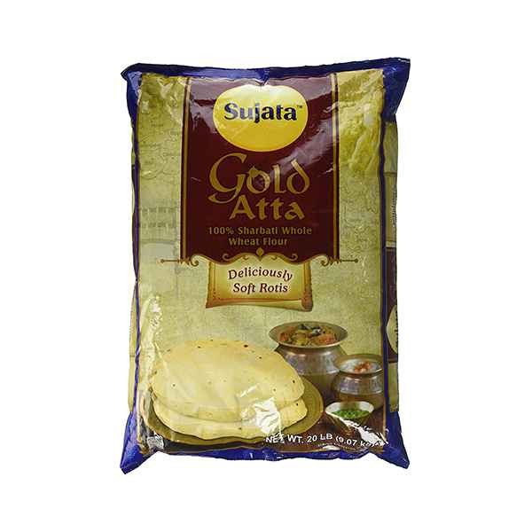 SUJATA GOLD ATTA WHOLE WHEAT 20 LBS