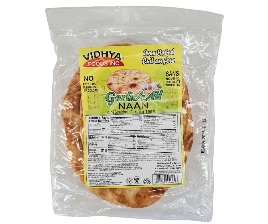 VIDHYA GARLIC NAAN  6 PCS