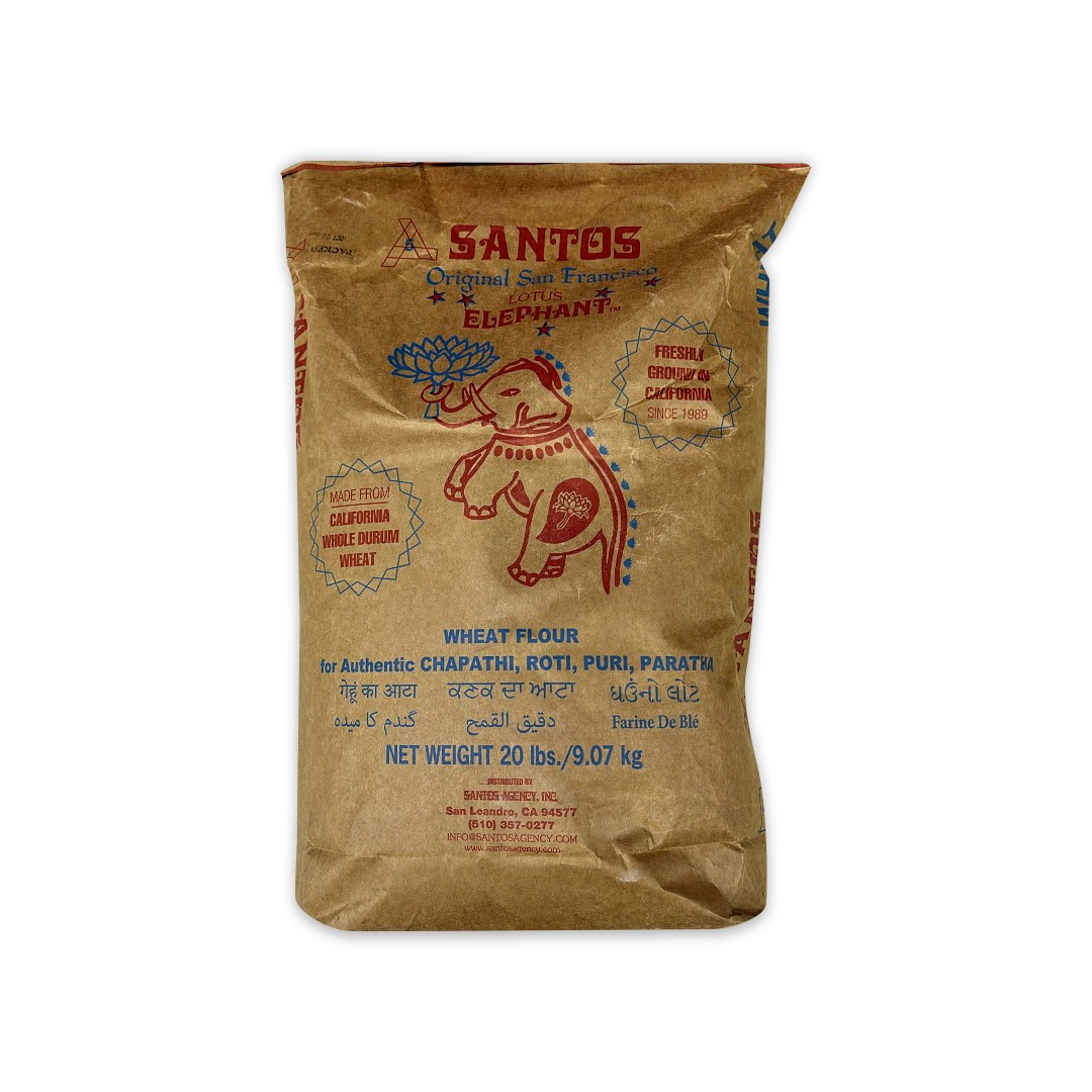 SANTOS, WHEAT ATTA RED 20 LBS