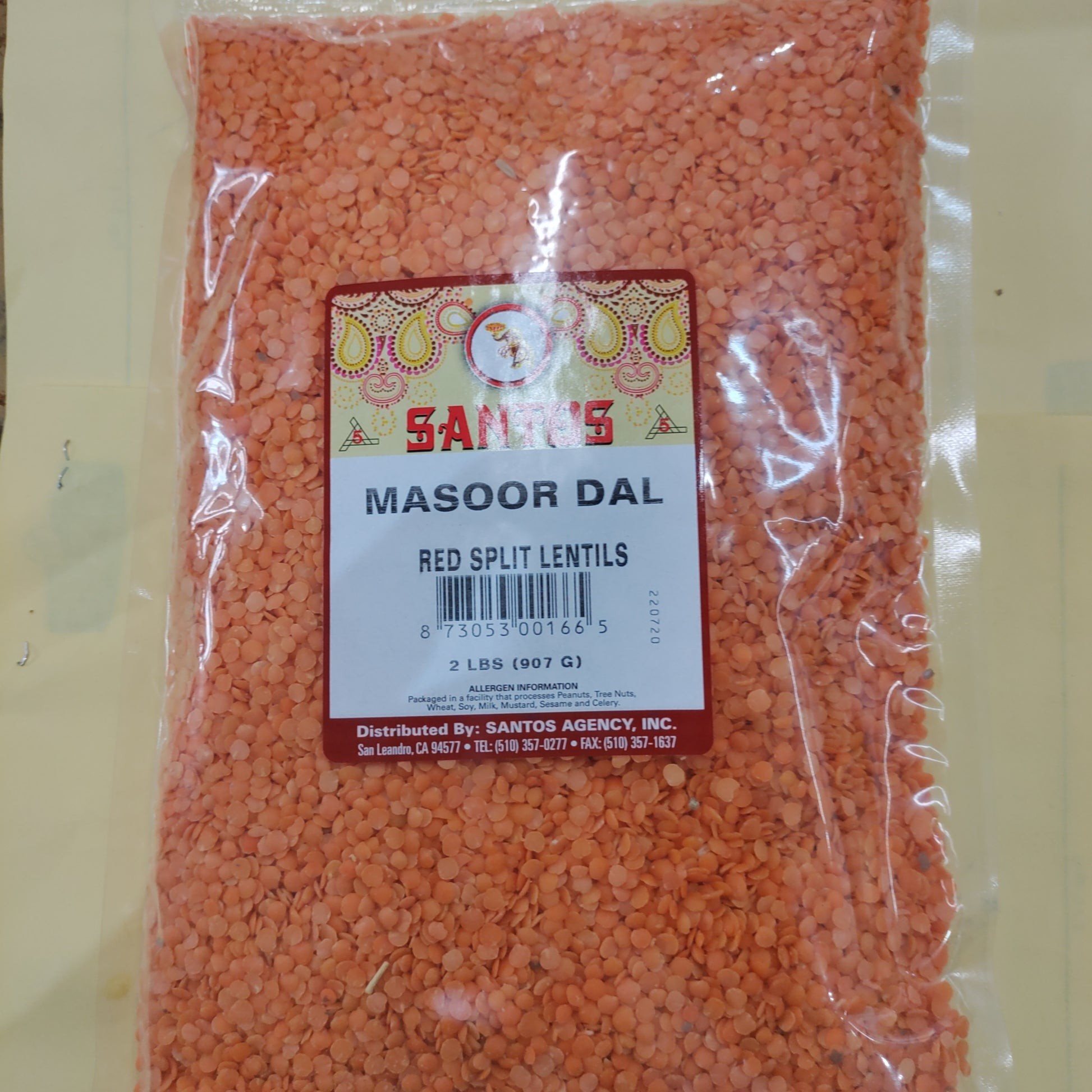Santos Masoor Dal 2 LBS