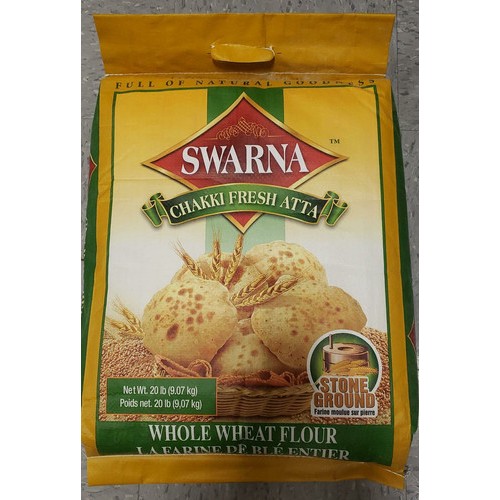 Swarna Whole Wheat Atta  SHAH 20 LBS