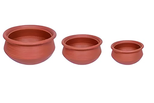 Mitti Ware Handi  3 PCS