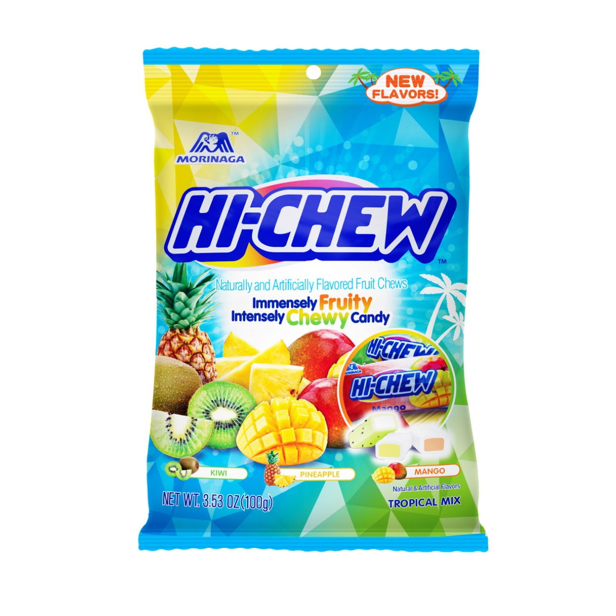 HI CHEW TROPICAL FRUITY CHEWY CANDY      1 OZ