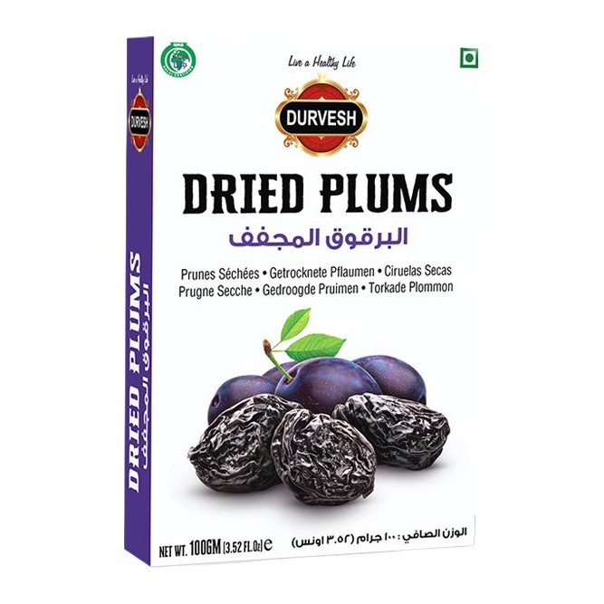 DURVESH DRIED PLUMS 3.52 OZ