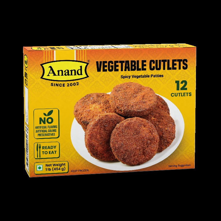ANAND VEG CUTLETS 12 PCS