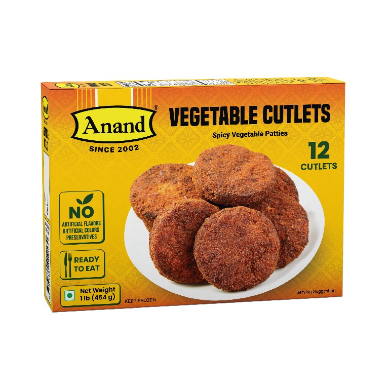 Anand Vegetable Cutlets 12 PCS