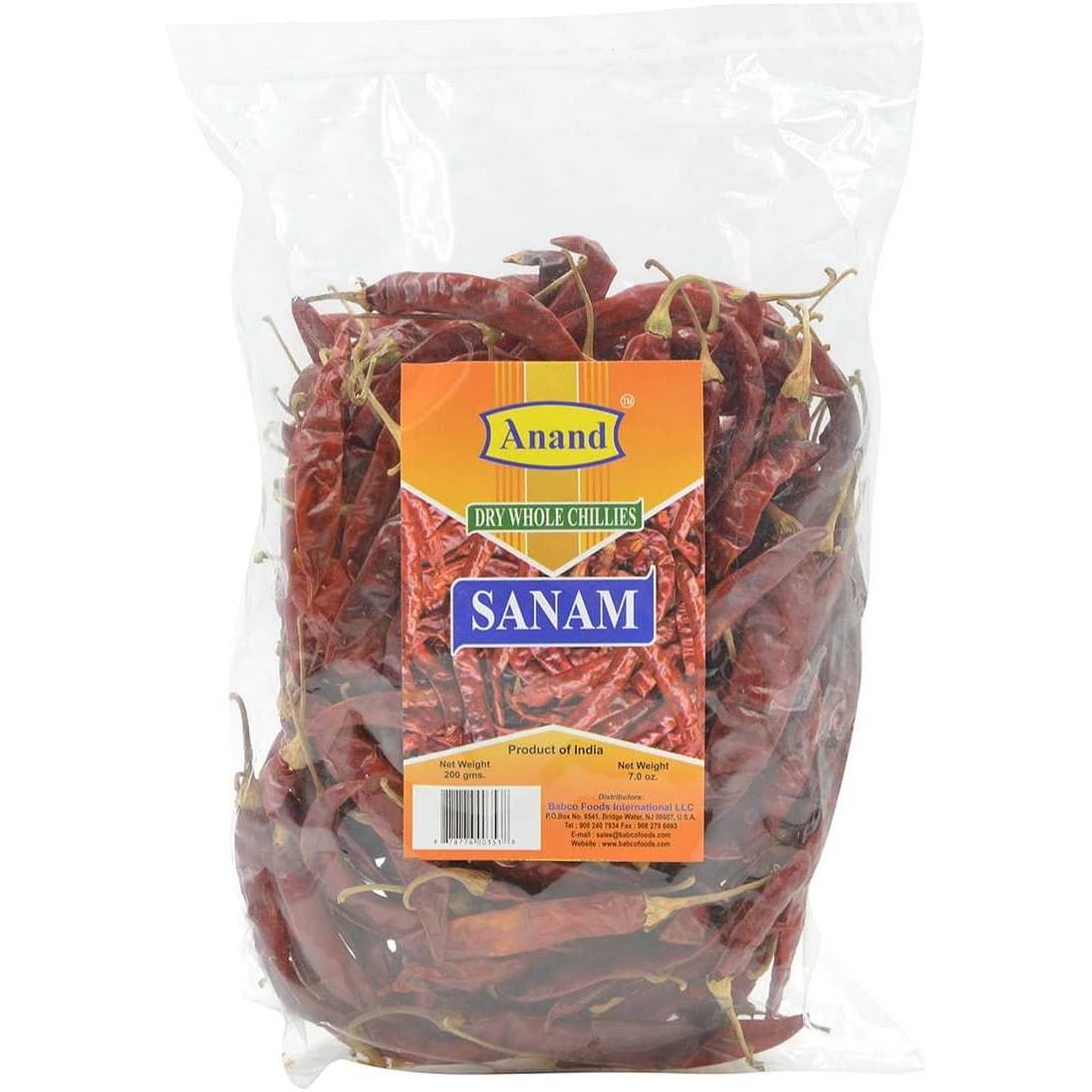 ANAND CHILLI WHOLE SANAM 200 GM
