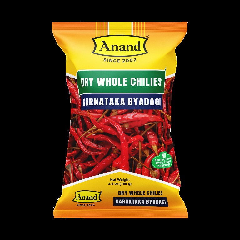 ANAND CHILLI WHOLE BYADAGI KARNATAKA 100 GM