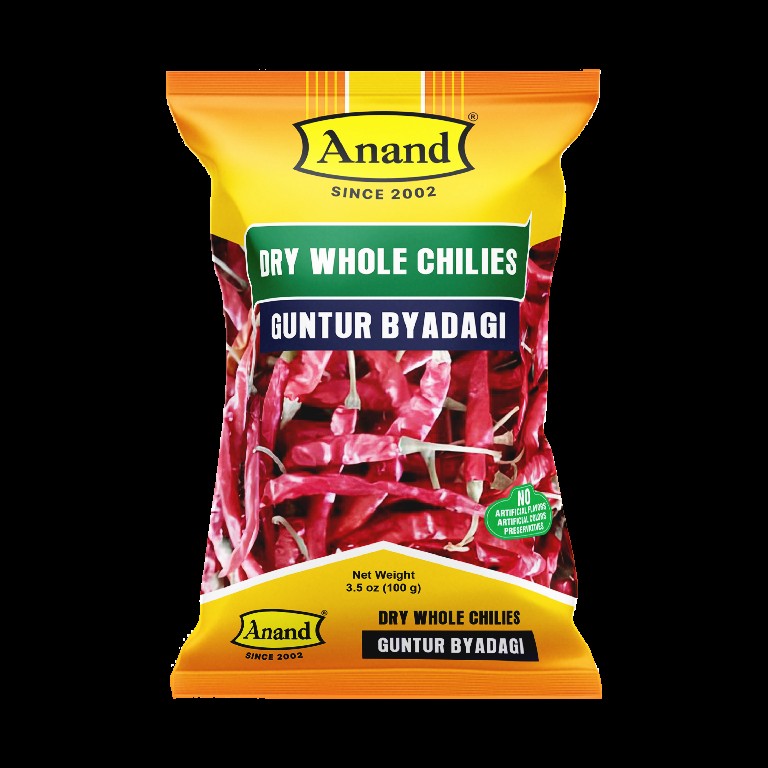 ANAND CHILLI WHOLE BYADAGI GUNTUR 100 GM