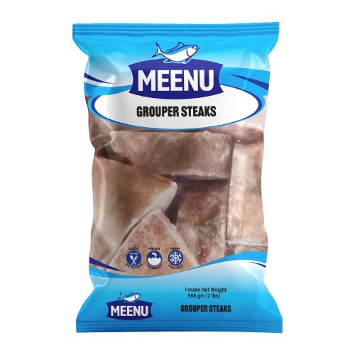 MEENU GROUPER STEAKS 2 LBS