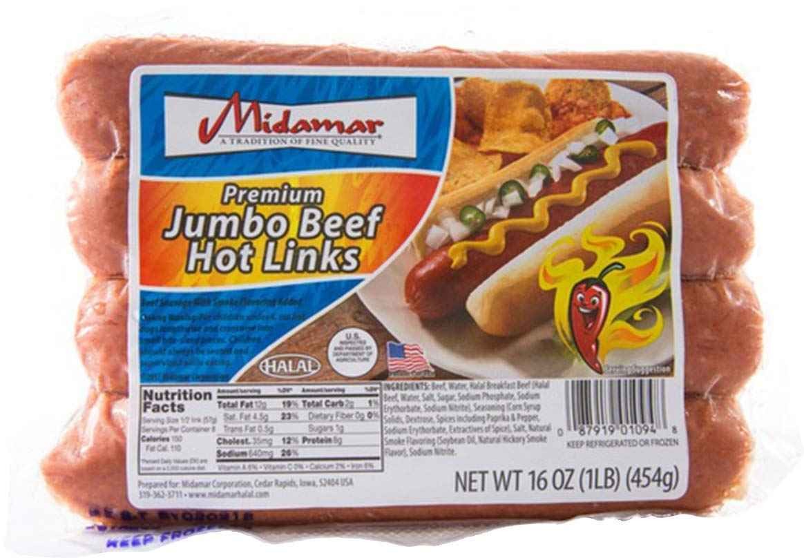 Midamar Jumbo Beef Links 12 OZ