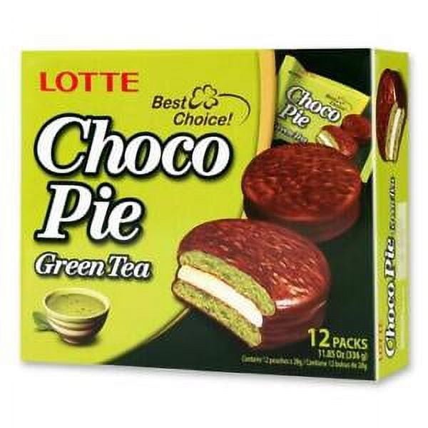 Lotte Choco Pie Green Tea 11.9 OZ