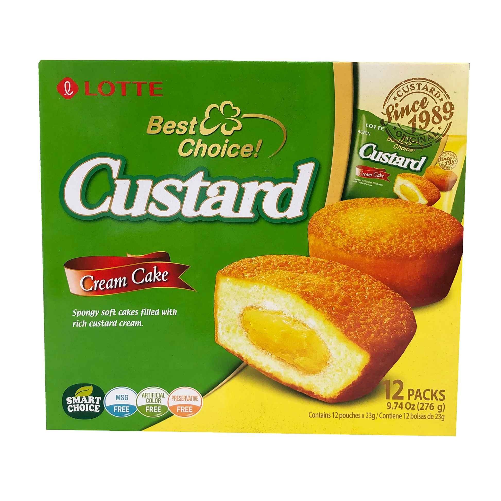 Lotte Custard Cream Cake 9.74 GM