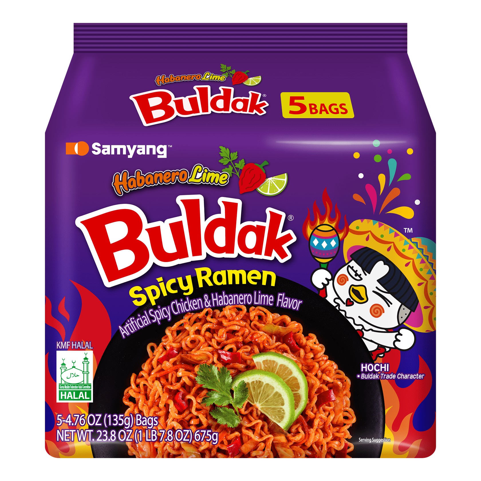 SAMYANG HABANERO LIME RAMEN 4.8 OZ