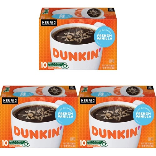DUNKIN DONUTS FRENCH VANILLA KCUP        10 COUNT