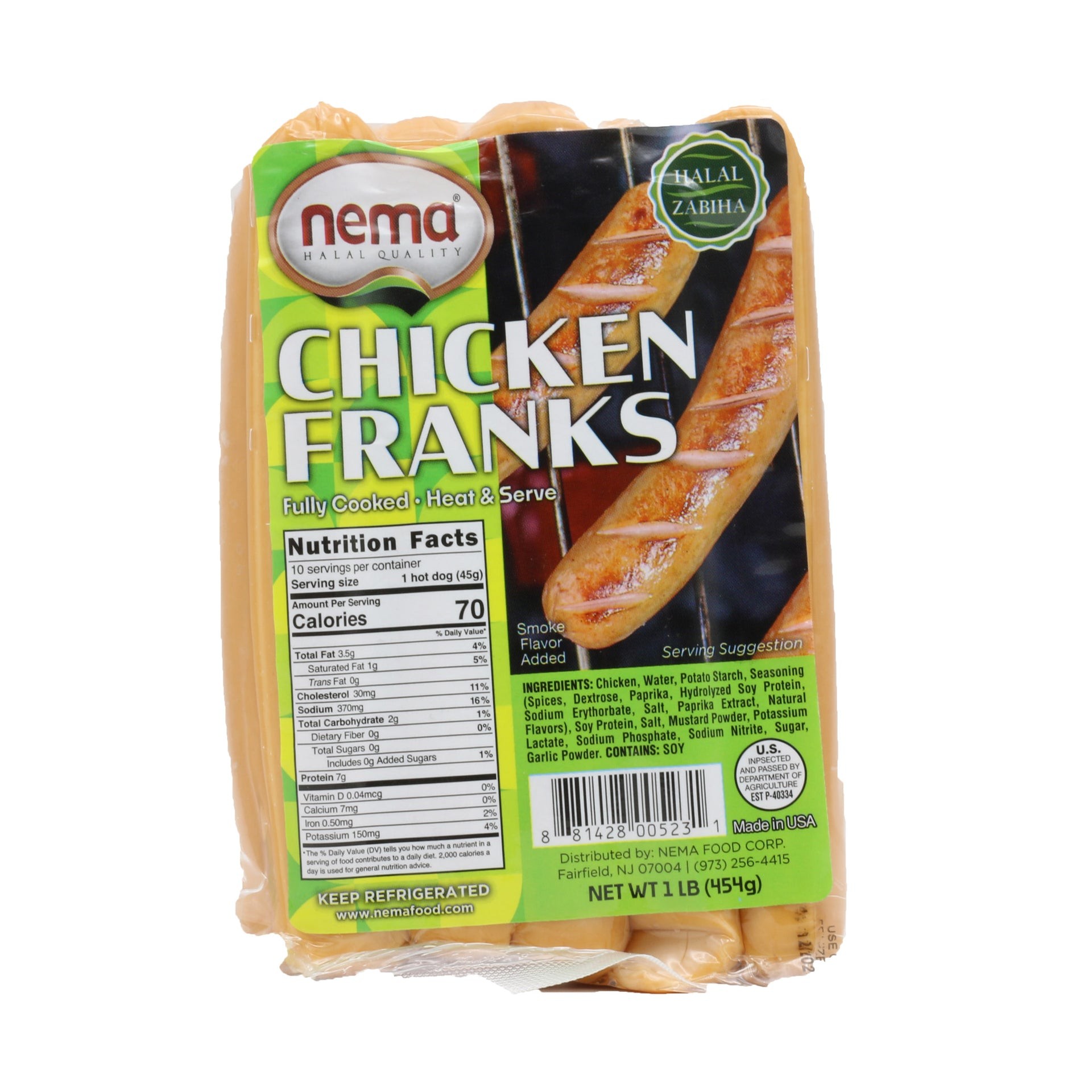 NEMA CHICKEN FRANKS 1 LBS
