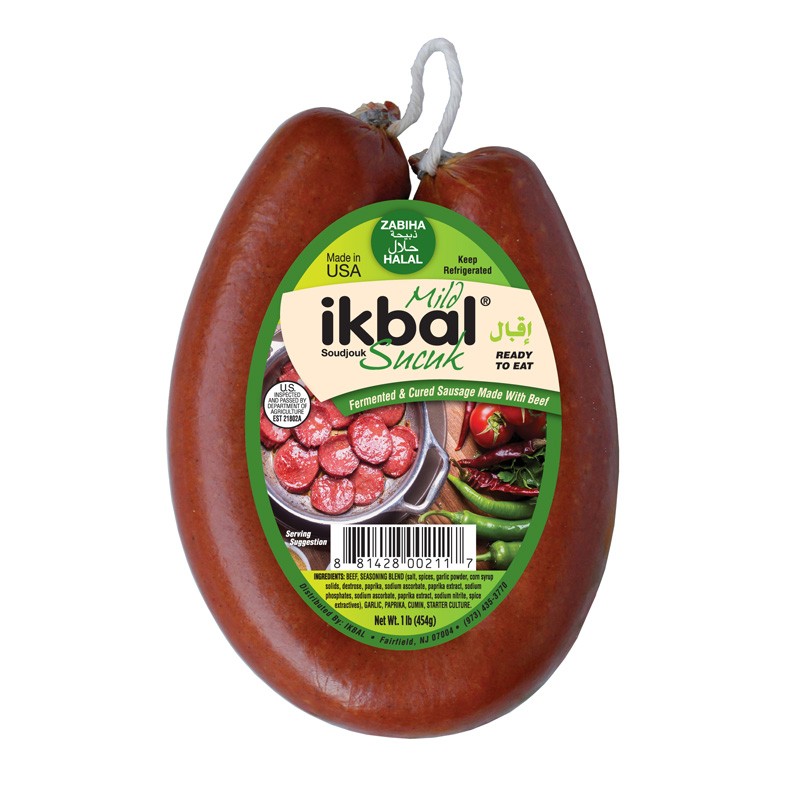 IKBAL BEEF RING SUCUK MILD HALAL 16 OZ