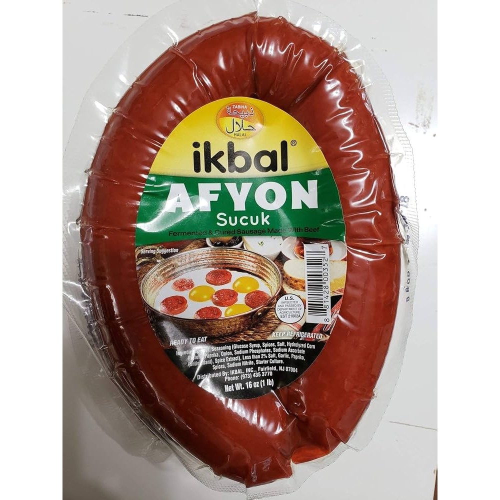 IKBAL AFYON SUCUK HALAL 16 OZ