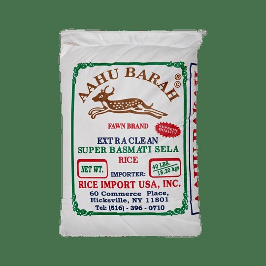 AHUUBARAH BASMATI RICE 40 LBS