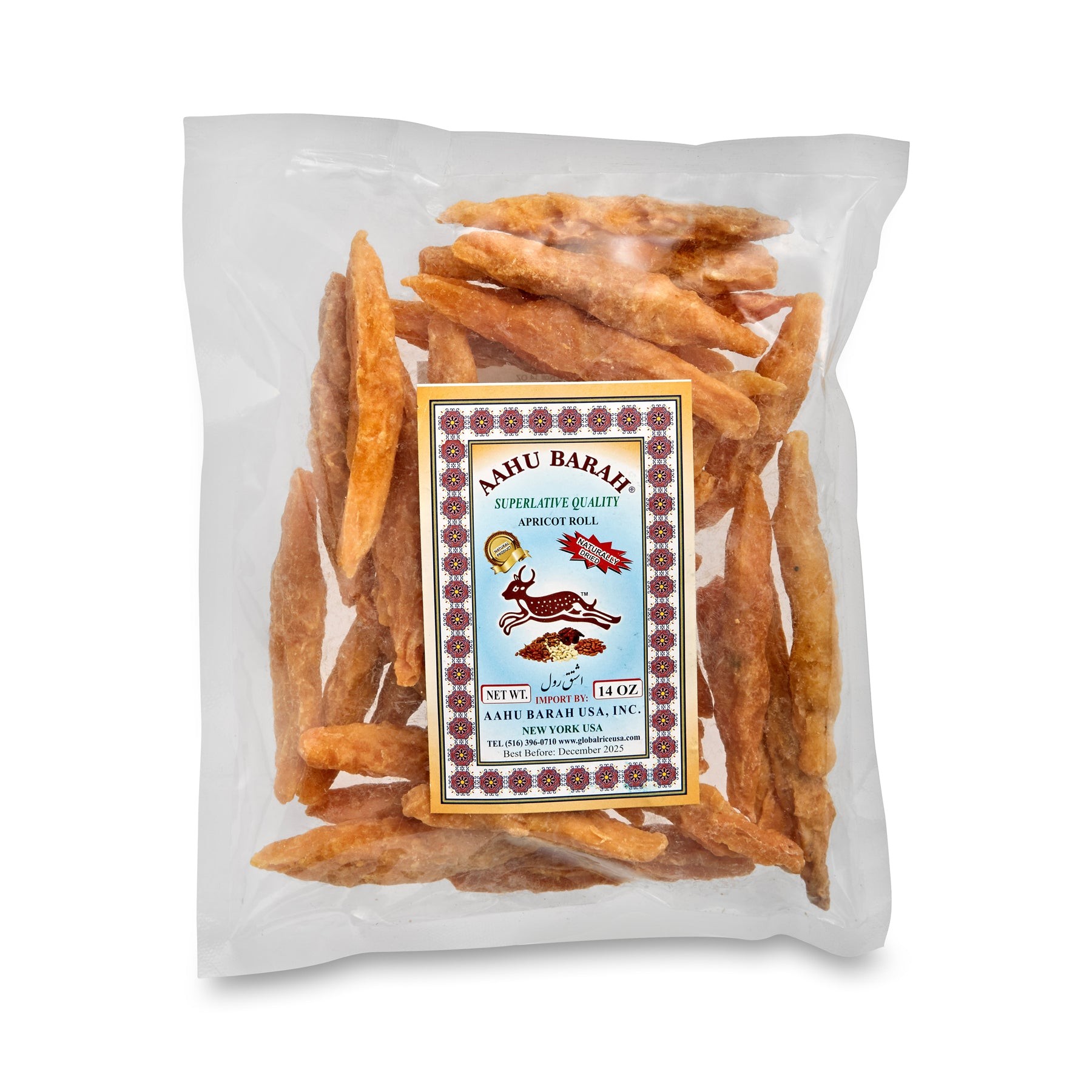AAHU BARAH APRICOT ROLL 0.5 LBS