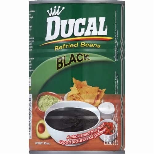 DUCAL BLACK REFRIED BEANS 15 OZ