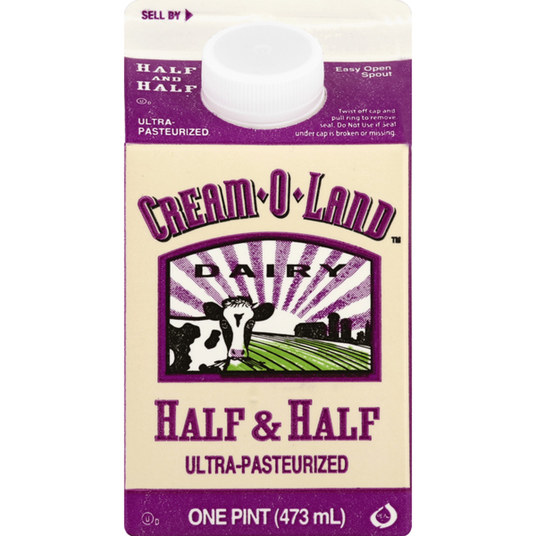 CREAM O LAND HALF & HALF 1 Pint