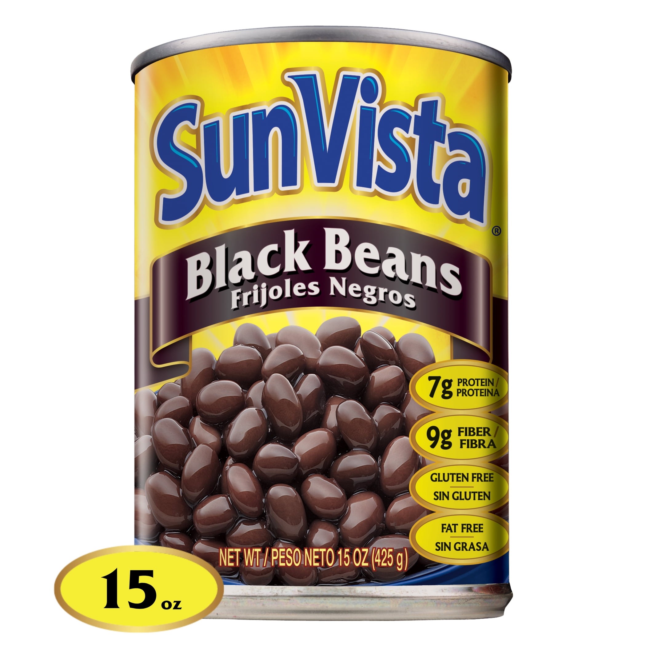 Sun Vista Black Beans 15 OZ