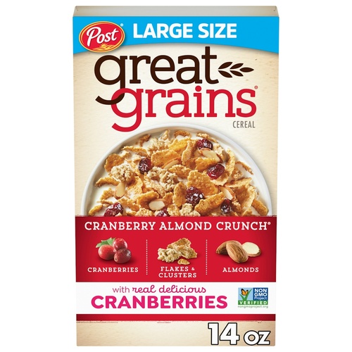 POST GREAT GRAINS CRAN ALMOND            14 OZ
