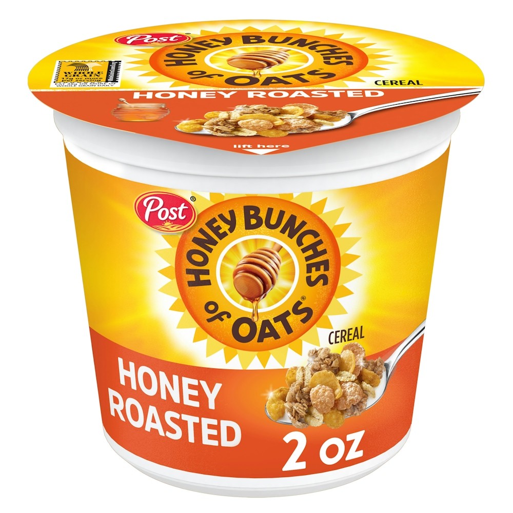 Post Honey Bunches Of Oats Honey Roasted Cereal Cup 2 OZ