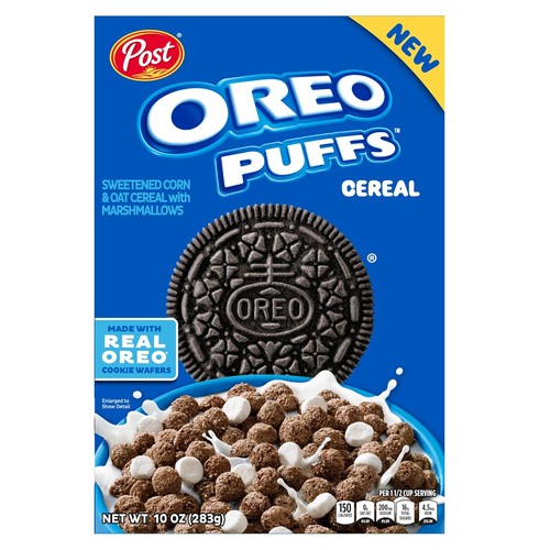 POST OREO PUFFS CEREAL                   10 OZ