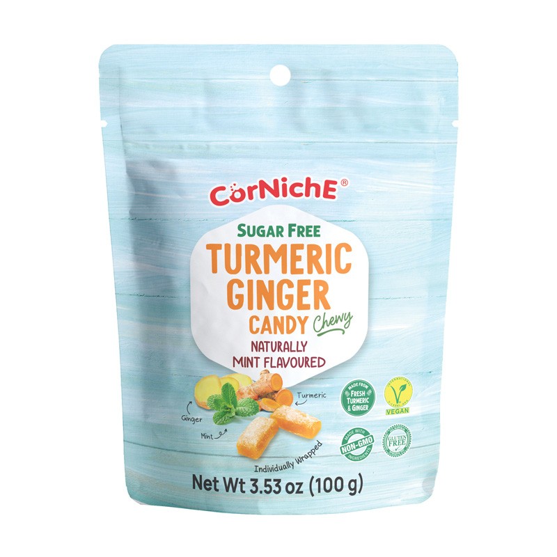 Corniche Turmeric Ginger Chewy Candy Mint