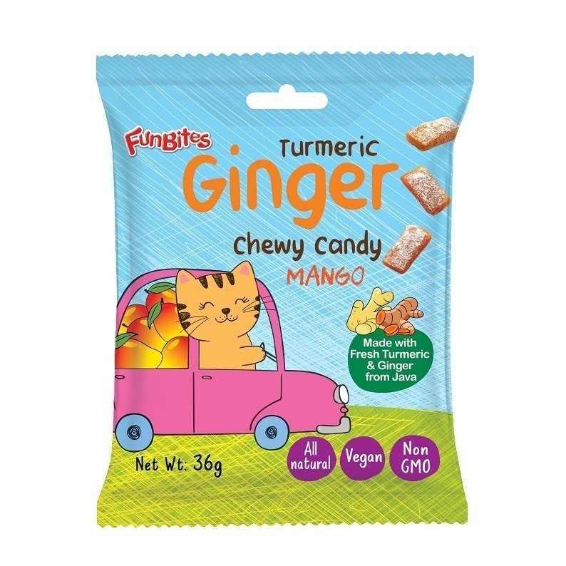 FUNBITES TURMERIC GINGER CHEWY CANDY