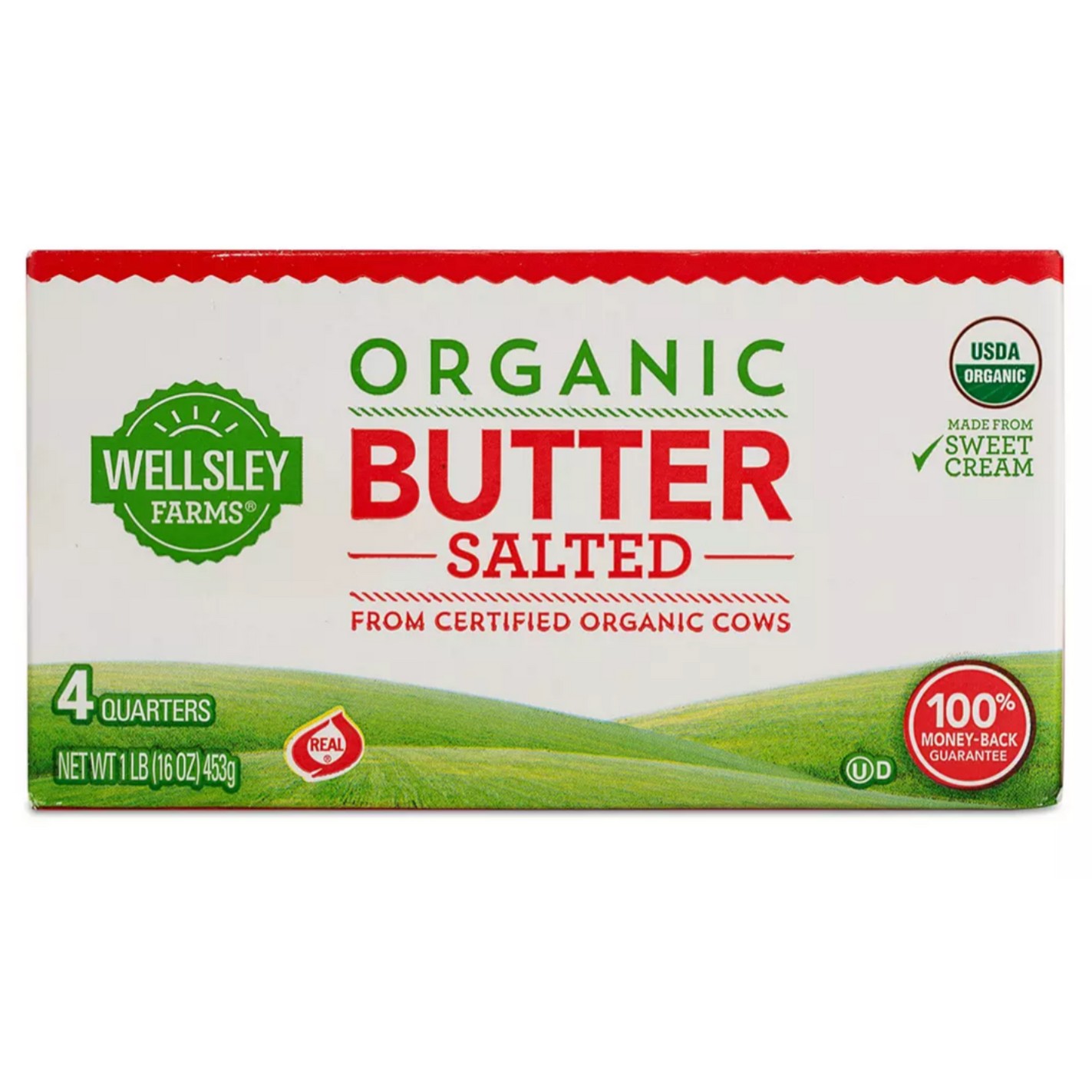 WELLSLEY FARMS ORG BUTTER SALTED 453 GM