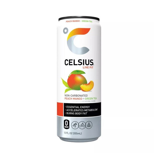 CELSIUS PEACH MANGO GRN 1 PACK
