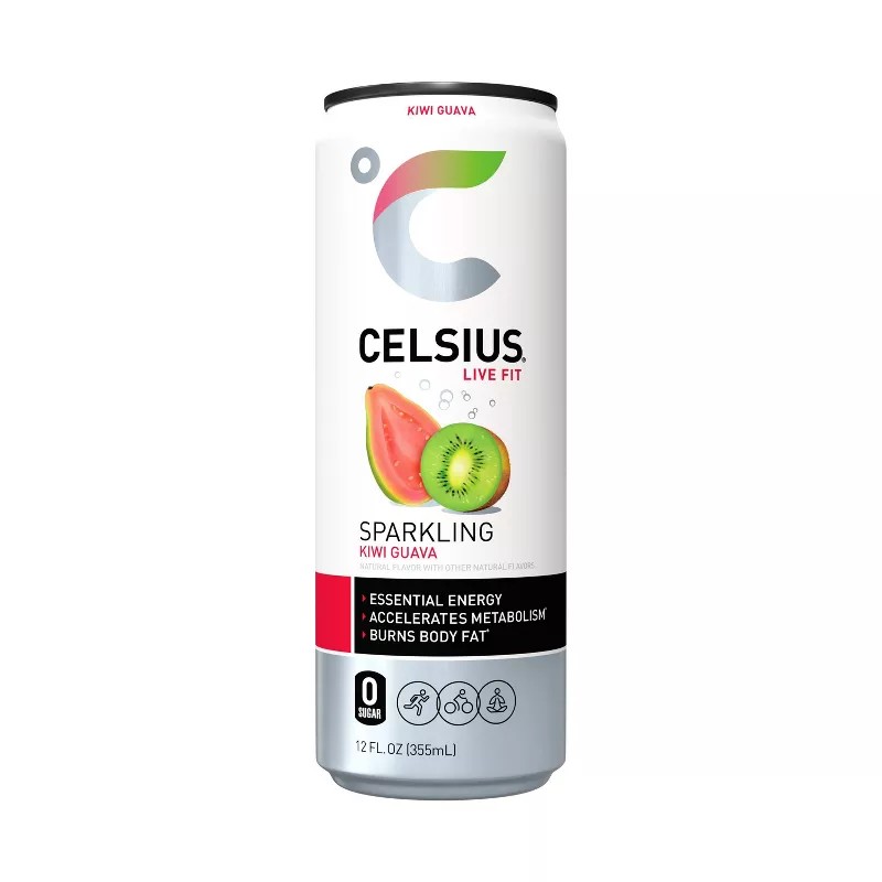 CELCIUS SPARKLING KIWI GUAVA DRINK 335 ML