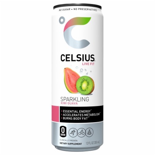 CELSIUS SPARKLING KIWI GUAVA 12 FLOZ