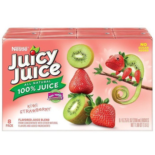 JUICY JUICE STRAWBERRY/KIWI BOX 8 COUNT