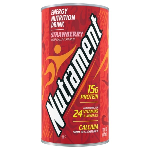 Nutrament Energy Nutrition Drink Flavor Strawberry 11 OZ