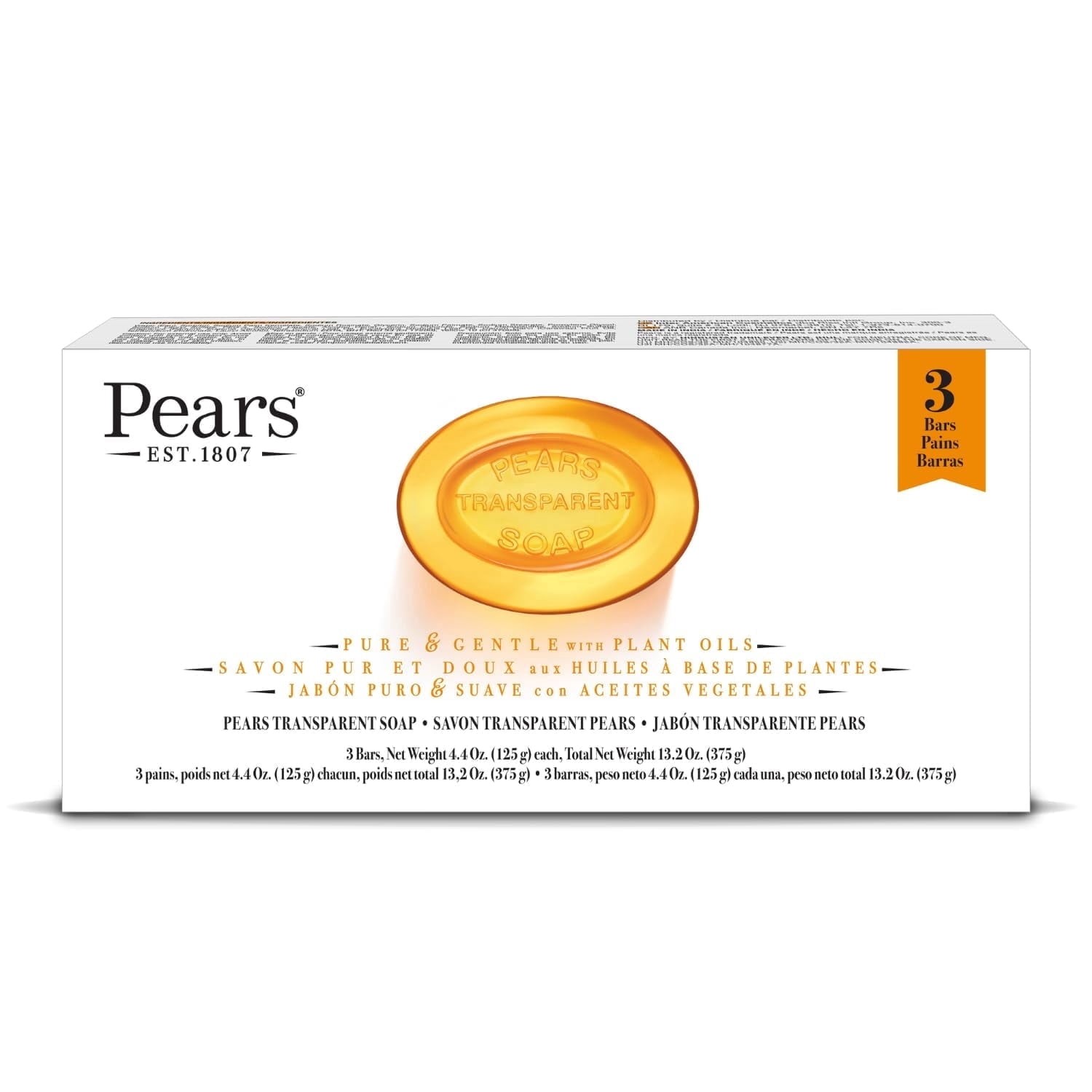 Pears Bars Deep 3 Each