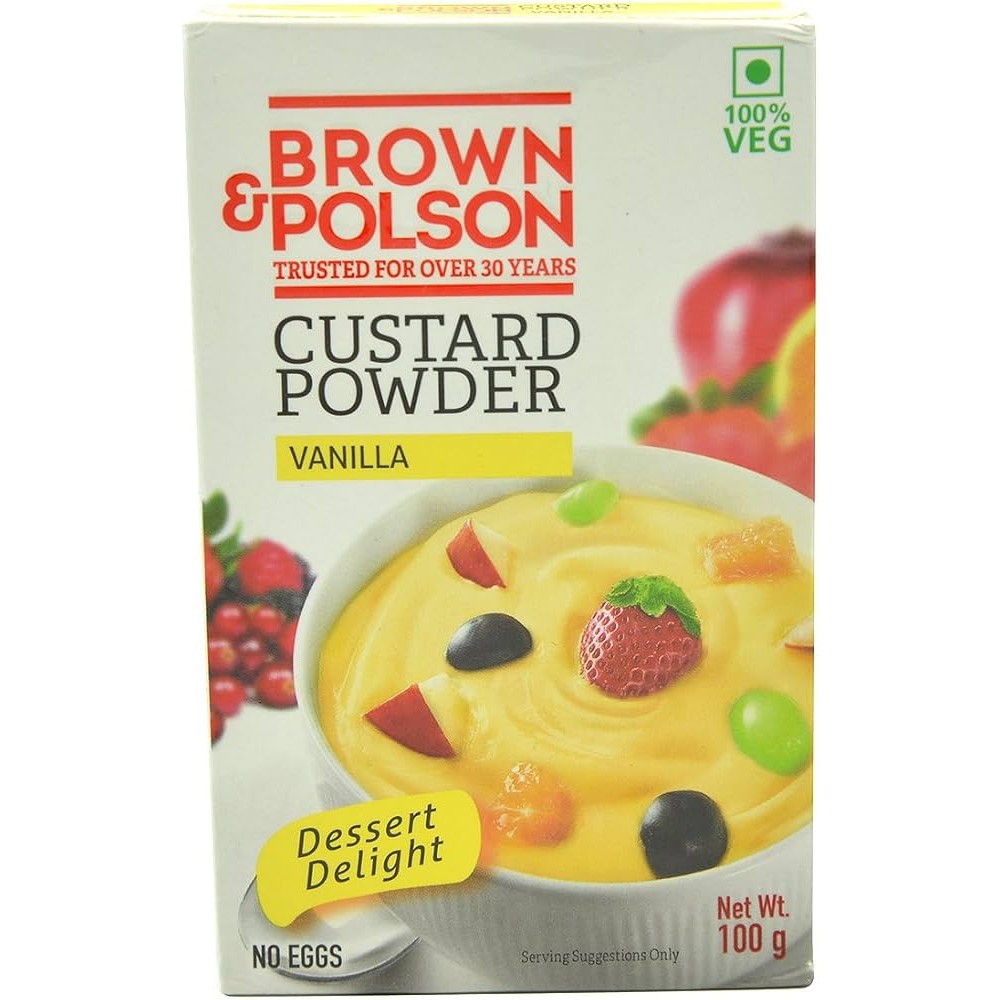 BROWN N POLISH CUSTARD POWDER 100 GM