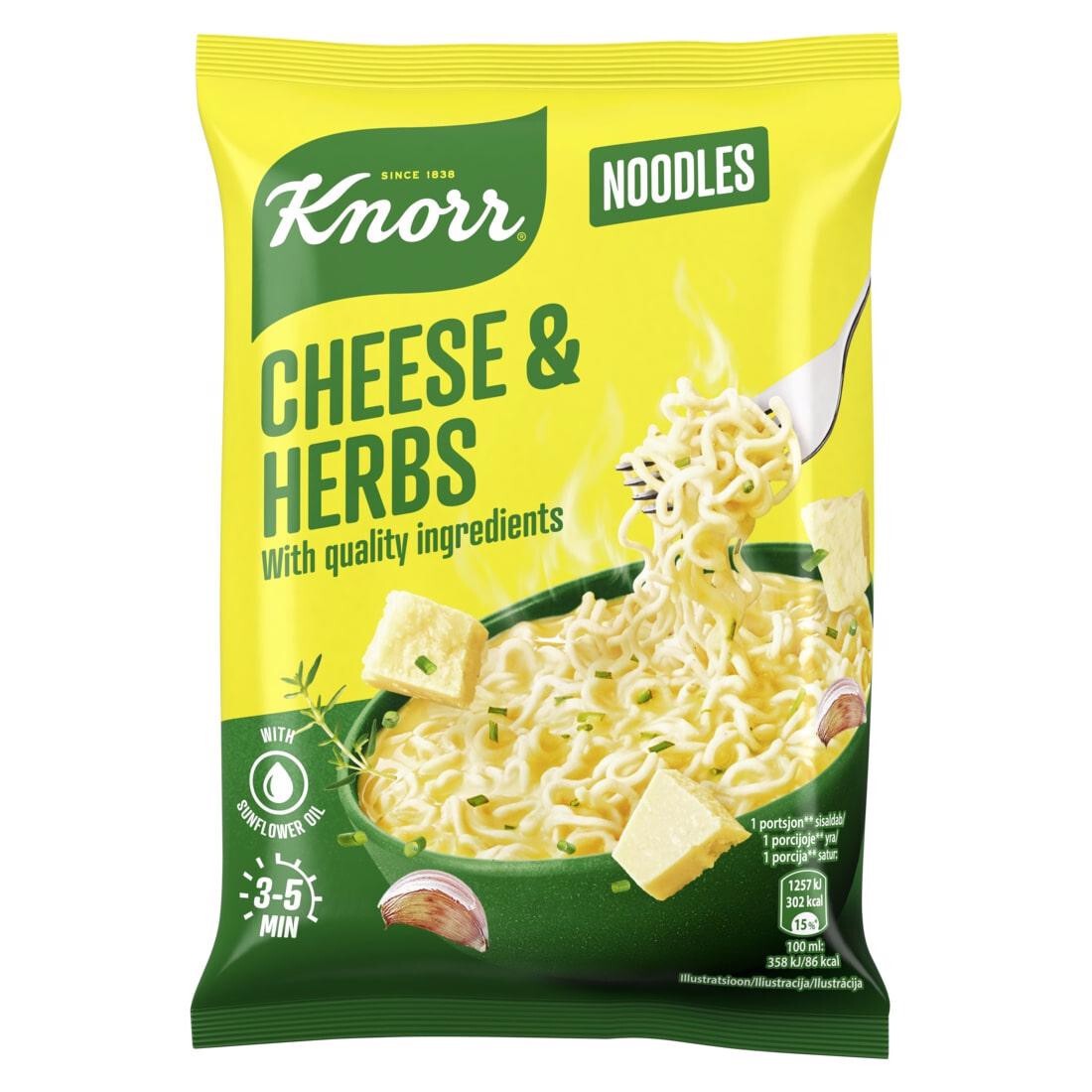 Knoor Cheese Herbs Noodles 480 GM