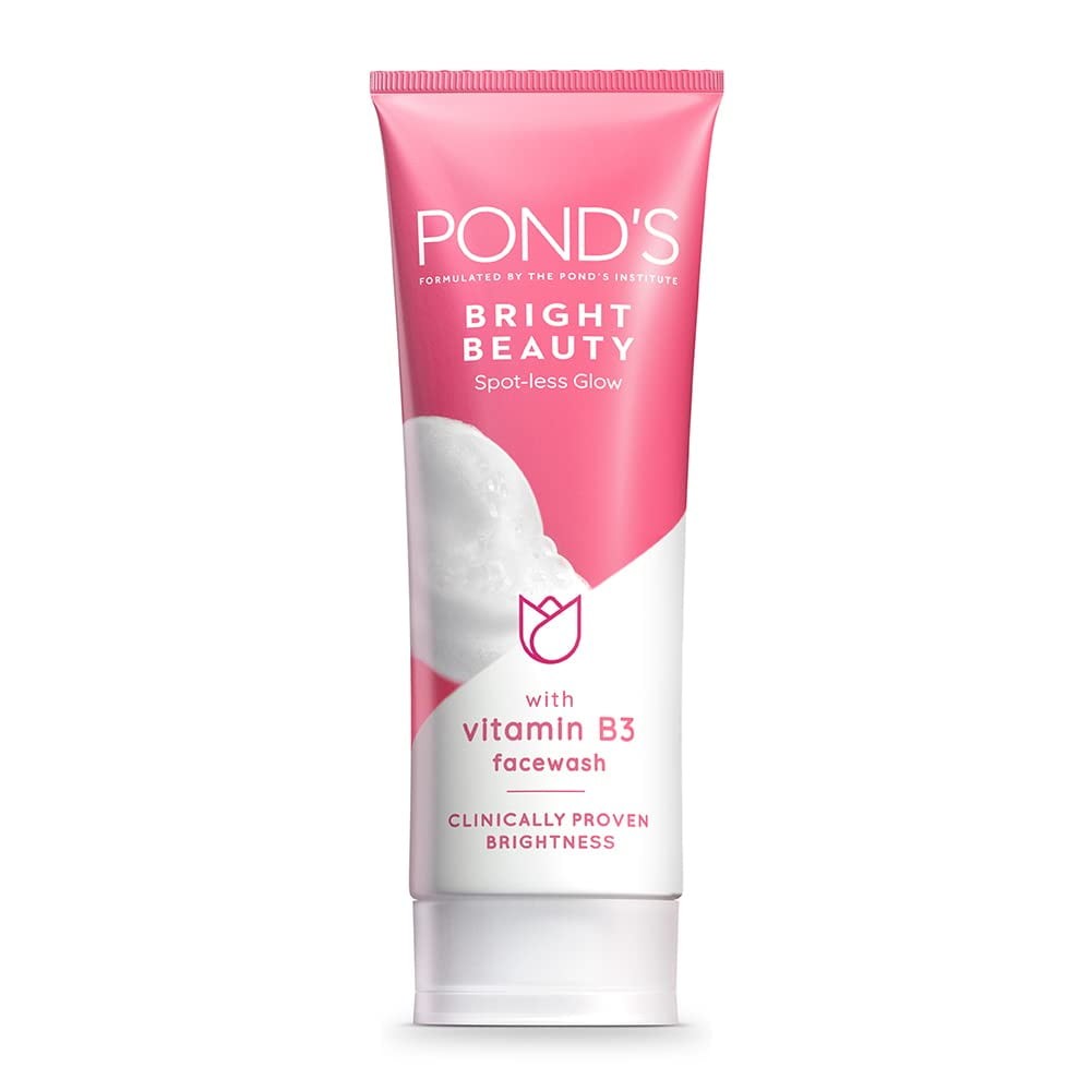 Ponds Bright Beauty Spot Less Glow Face Wash   With Vitamins, 100 GM