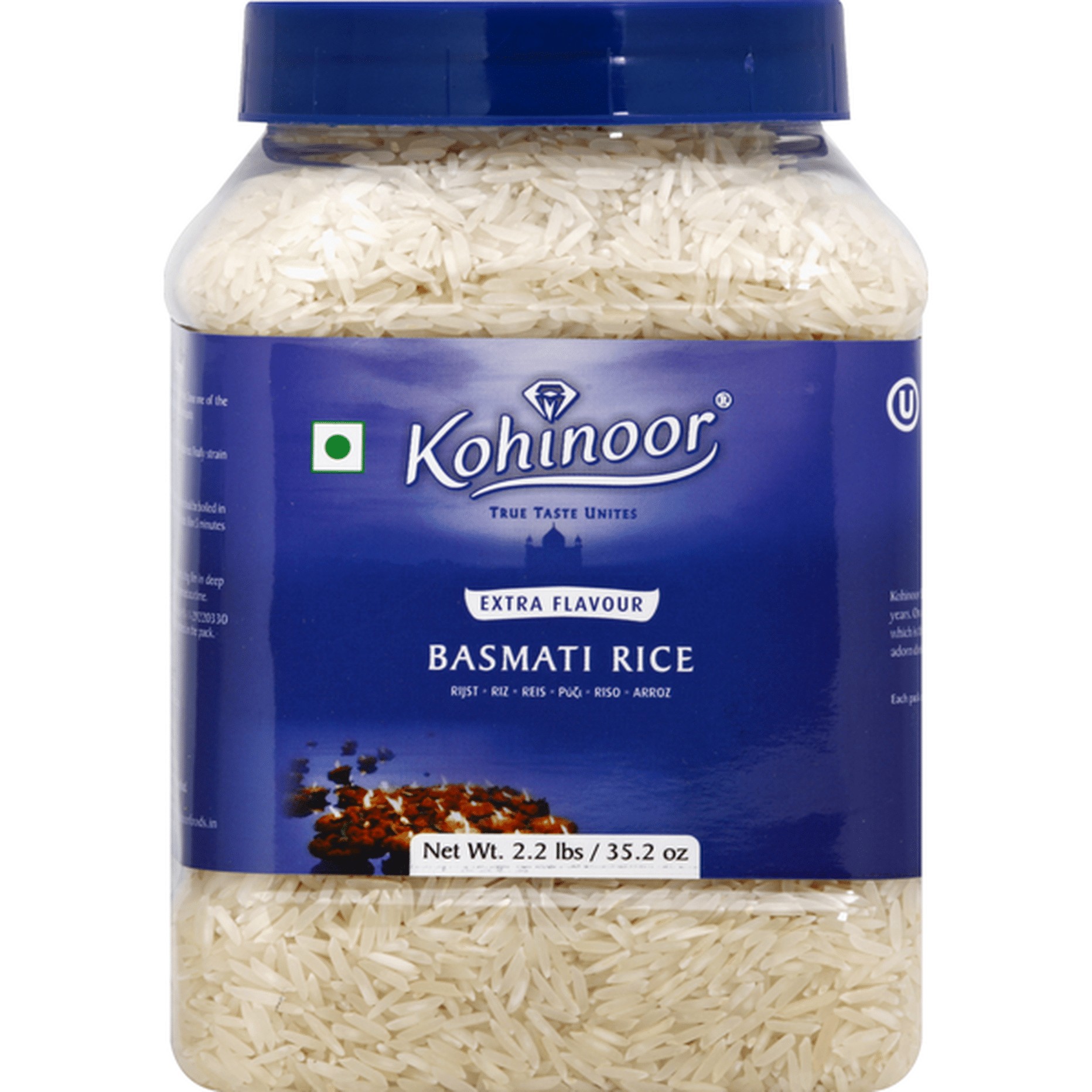 EXTRA FINE BASMATI RICE KOHINOOR 2.2 LBS